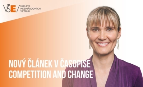 Docentka Jana Vlčková publikovala článek v prestižním mezinárodním časopise Competition and Change