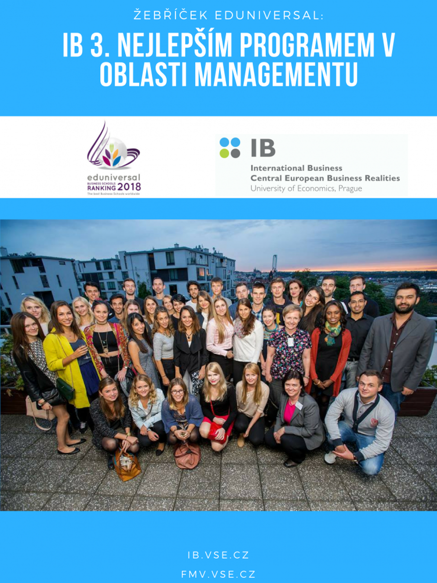 IB je 3. nejlepším management programem v regionu CEE!