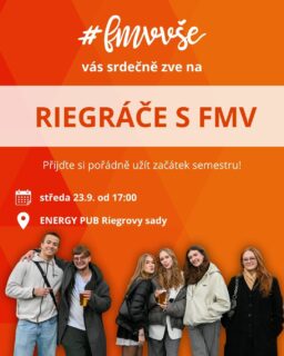 ✨Chceš správně zahájit nový semestr? Užít si fajn odpoledne plné super programu a příjemné společnosti? ☀️ Tak doraž na Riegráčích s FMV!🧡😁

🗓️Akce se koná ve středu 23. 9. 2024 od 17:00 v Riegrových sadech nad VŠE.

📍Na akci se můžeš těšit na spoustou spolužáků, starších i nových, na vyučující a dokonce i zástupce studentských spolků. Ti si připravili nejen zajímavosti o svých spolcích, ale také různé hry a jiné aktivity! 🤩

🏆Můžeš si zasoutěžit o fakultní merch, poznat nové tváře a hlavně si užít nezapomenutelný odpoledne plné zábavy. 🥳

Na závěr večera se s námi můžeš přesunout i do OX klubu na legendární VŠE Bomba party pořádanou Nation2Nation a dovršit tak skvělý večer!🍹🎶

A aby toho nebylo málo, tak když se zaregistruješ na Riegráče s FMV, tak od nás díky promo kódu získáš slevu na Bomba párty lístek.😎

✨Tak neváhej a registruj se pomocí odkazu v biu!

Uvidíme se tam!🧡

#fmvvse #studentifmv #studentlife #vse #novysemestr #riegracesfmv #riegrovysady #fakultamezinarodnichvztahu #bombaparty #vselife