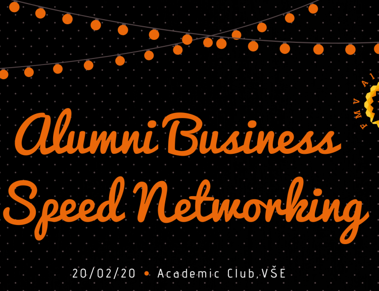 Přijďte si „zanetworkovat“! Alumni Business Speed Networking pro absolventy FMV.