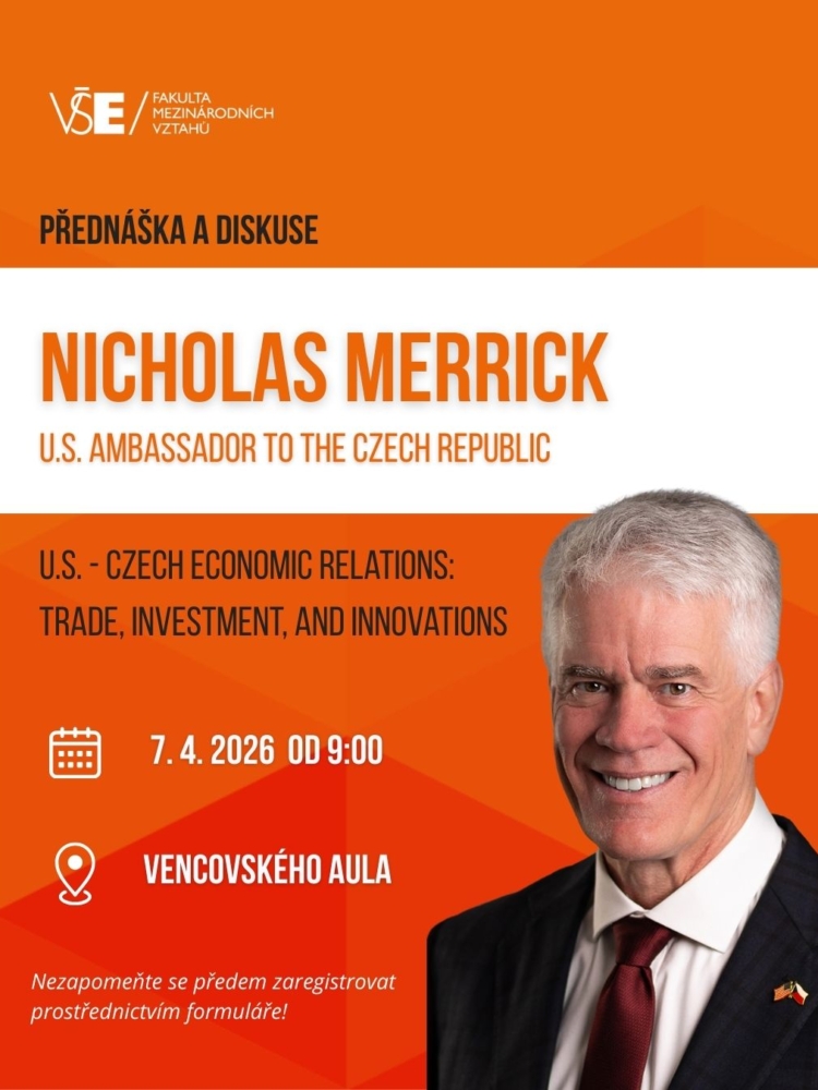Diskuse a přednáška s velvyslancem USA Nicholasem Merrickem