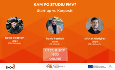 Zúčastněte se workshopu „Kam po studiu FMV? Start-up vs. korporát“! /23.11./