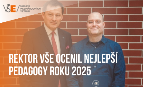 Rektor VŠE ocenil nejlepší pedagogy roku 2025