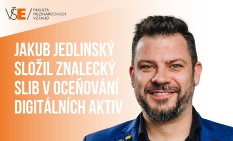 Jakub Jedlinský složil znalecký slib v oblasti oceňování digitálních aktiv