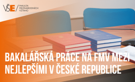 Bakalářská práce studenta FMV Patrika Brabence patří mezi nejlepší v České republice