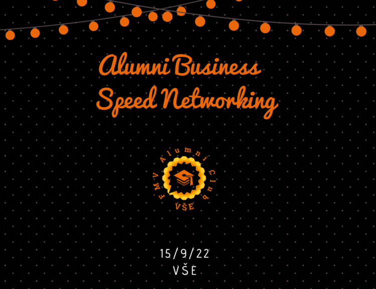 Přijďte se propojit! Alumni Business Speed Networking pro absolventy FMV.
