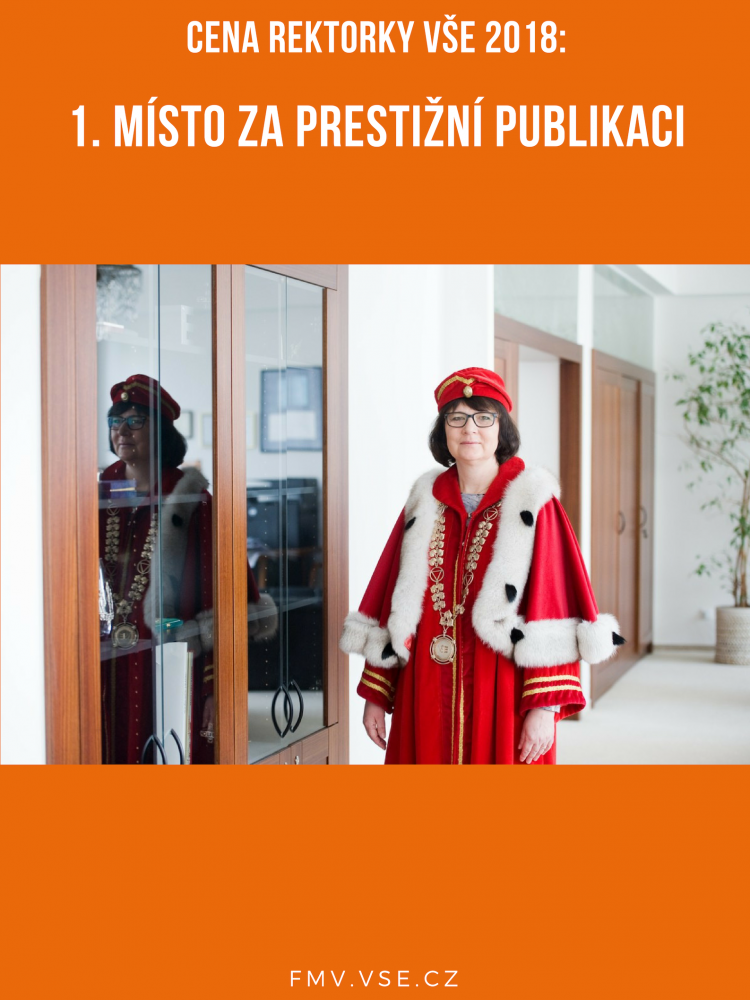 Cena rektorky za prestižní publikaci putuje na FMV