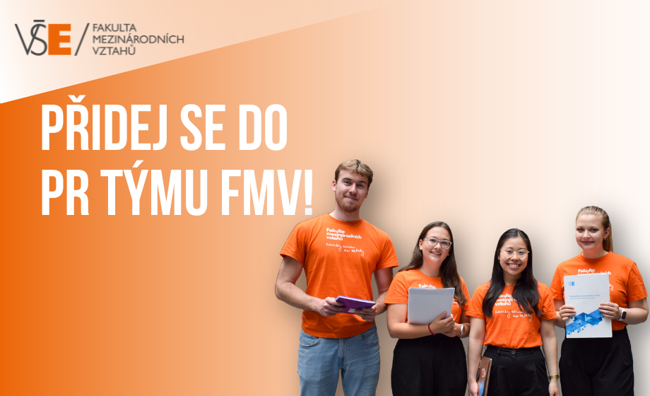 Baví tě marketing, sítě a eventy? Přidej se do PR týmu FMV!
