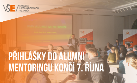 Chcete získat náskok před ostatními? Přihlašte se do 7. října do FMV Alumni Mentoringu!